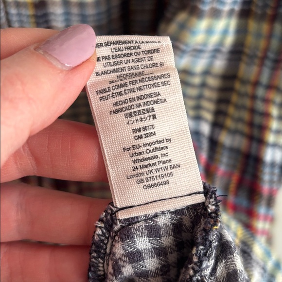 Free People | Come On Over Multicolor Plaid Button Down S - Picture 13 of 15